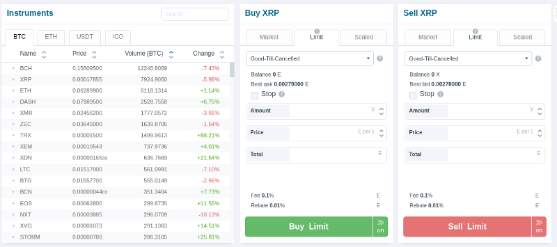 how to buy altcoins on hitbtc